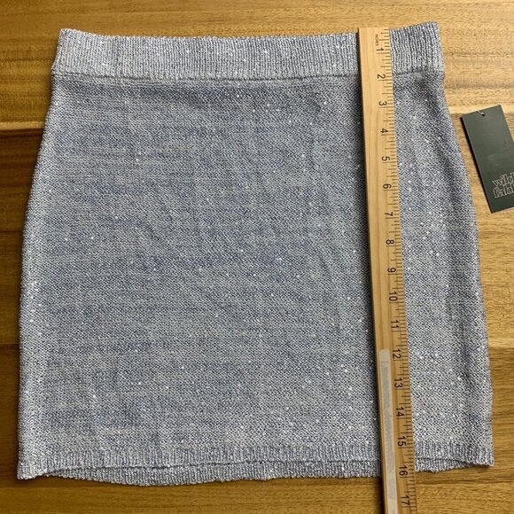 Wild Fable Womens Stretch Light Aqua Blue Sequin Knit Mini Skirt Size XS - Picture 10 of 13